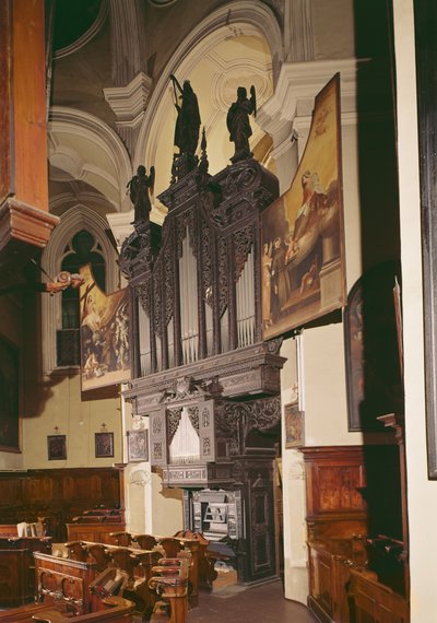 Vista del órgano en Franziskanerkirche, Viena, 1643 de Austrian School